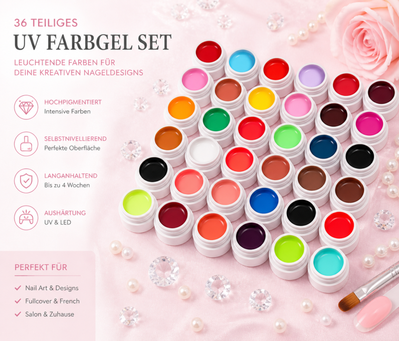 36 tlg. UV Farbgele Set